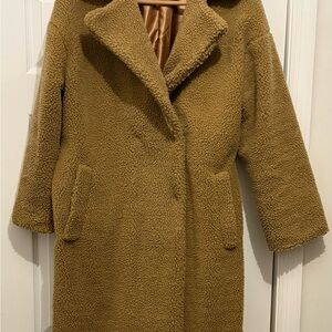 Women's Tan Teddy Jacket